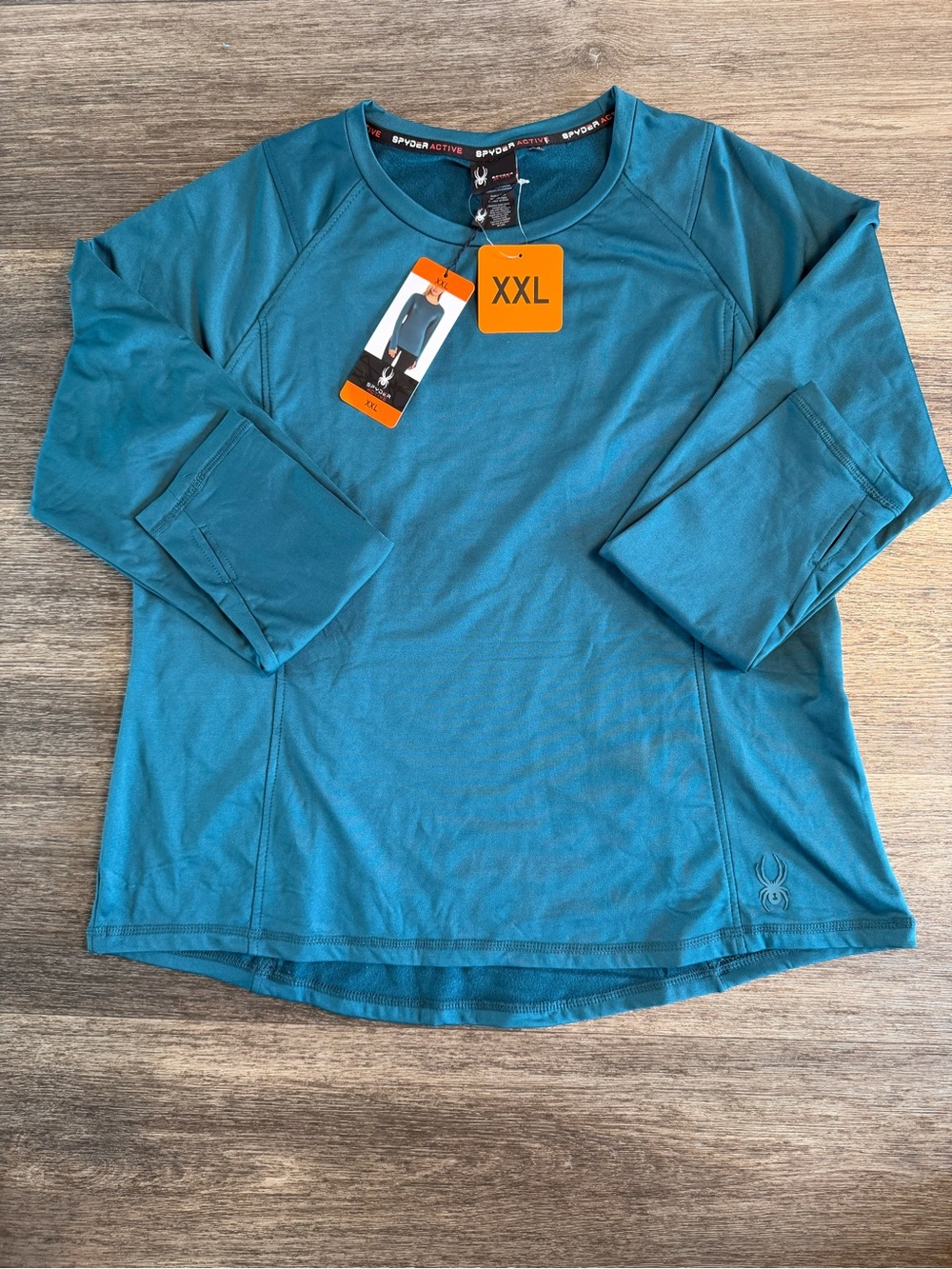 Spyder Women's Teal Long-Sleeve Performance Top